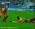 Украина-Андорра-5:0. ГОЛ, Шевченко (3:0, с пенальти + фол)