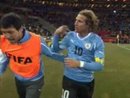 Уругвай - Гана - 1:1. ГОЛ, Форлан (1:1)